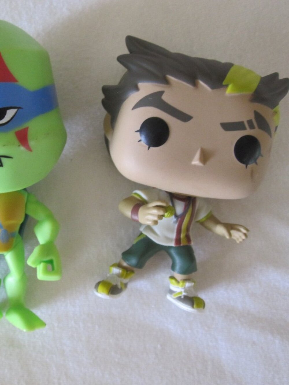 2021 Funko Pop figure w/ Striped Shirt + a Sonic TMNT Leonardo